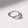 ALLIANCE ET BAGUE EN OR BLANC ET DIAMANT - BAGUE DE FIANÇAILLES ET ALLIANCE ASSORTIES - BAGUES DE FIANÇAILLES