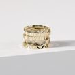 WOMEN'S YELLOW GOLD PATTERNED RING - YELLOW GOLD RINGS - RINGS