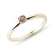 VERLOBUNGSRING MIT CHAMPAGNERFARBENEM DIAMANTEN IN GELBGOLD - VERLOBUNGSRINGE MIT FARBIGEN DIAMANTEN - VERLOBUNGSRINGE