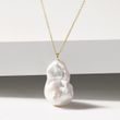 BAROQUE PEARL GOLD PENDANT - PEARL PENDANTS - PEARL JEWELLERY