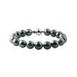 TAHITIAN PEARL BRACELET WITH WHITE GOLD CLASP - PEARL BRACELETS - PEARL JEWELRY