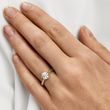 1CT LAB GROWN DIAMOND GOLD ENGAGEMENT RING - RINGS WITH LAB-GROWN DIAMONDS - ENGAGEMENT RINGS