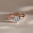 PRSTEŇ Z RUŽOVÉHO ZLATA S 1CT LAB GROWN DIAMANTOM - PRSTENE S LAB-GROWN DIAMANTMI - ZÁSNUBNÉ PRSTENE