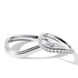 WHITE GOLD WAVE WEDDING RING SET - WHITE GOLD WEDDING SETS - WEDDING RINGS