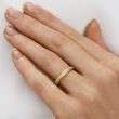 STARDUST AND GLOSSY FINISH GOLD WEDDING RING SET - YELLOW GOLD WEDDING SETS - WEDDING RINGS