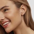 ROSE GOLD CHAIN THREADER EARRINGS WITH MARQUISE DIAMONDS - DIAMOND EARRINGS - EARRINGS