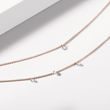 DRILLED DIAMOND CHAIN BRACELET IN ROSE GOLD - DIAMOND BRACELETS - BRACELETS
