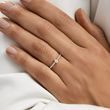 PEAR SHAPED DIAMOND STACKABLE RING IN ROSE GOLD - DIAMOND ENGAGEMENT RINGS - ENGAGEMENT RINGS