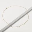 COLLIER MIT IM LABOR GEZÜCHTETEN DIAMANTEN IN GELBGOLD - KETTEN MIT DIAMANTEN - KETTEN