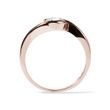 BAGUE EN OR ROSE AVEC BRILLANT 0.5 CT - SOLITAIRES - BAGUES DE FIANÇAILLES