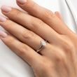 TEARDROP LAB GROWN DIAMOND RING IN WHITE GOLD - ENGAGEMENT DIAMOND RINGS - ENGAGEMENT RINGS