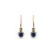 CHILDREN'S EARRINGS WITH SAPPHIRES IN 14K GOLD - CHILDREN'S EARRINGS - EARRINGS