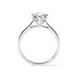 ENGAGEMENT RING WITH 0.8 CT DIAMOND IN WHITE GOLD - SOLITAIRE ENGAGEMENT RINGS - 