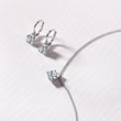 WEISSGOLDENE OHRRINGE MIT AQUAMARINEN UND DIAMANTEN - OHRRINGE AQUAMARIN - OHRRINGE
