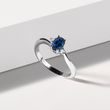 SAPPHIRE RING WITH DIAMONDS IN GOLD - SAPPHIRE RINGS - RINGS