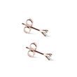 BRILLIANT DIAMOND STUD EARRINGS IN ROSE GOLD - DIAMOND STUD EARRINGS - EARRINGS