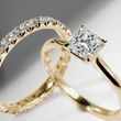 LUXURY ETERNITY WEDDING RING IN YELLOW GOLD - WOMEN'S WEDDING RINGS - WEDDING RINGS