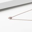 HEART-SHAPED DIAMOND PENDANT IN ROSE GOLD - DIAMOND NECKLACES - NECKLACES