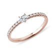 HEART-SHAPED DIAMOND RING IN ROSE GOLD - DIAMOND ENGAGEMENT RINGS - ENGAGEMENT RINGS