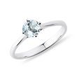 AQUAMARIN-VERLOBUNGSRING AUS WEISSGOLD - RINGE AQUAMARIN - RINGE