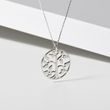 Tree of Life necklace in white gold
