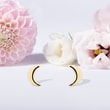 MOON-SHAPED EARRINGS IN GOLD - YELLOW GOLD EARRINGS - EARRINGS