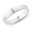 BAGUE POUR HOMMES EN OR BLANC 14CT AVEC GRAVURE - ALLIANCES DE MARIAGE HOMMES - ALLIANCES DE MARIAGE