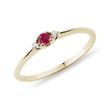DELICATE RUBY ​​AND DIAMOND RING IN GOLD - RUBY RINGS{% if category.pathNames[0] != product.category.name %} - {% endif %}