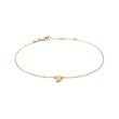 KINDERARMBAND MIT HERZ AUS GELBGOLD - KINDER ARMBÄNDER - ARMBÄNDER