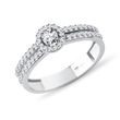 DIAMOND ENGAGEMENT RING IN WHITE GOLD - ENGAGEMENT DIAMOND RINGS - ENGAGEMENT RINGS