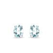 AQUAMARINE NECKLACE IN 14K WHITE GOLD - TOPAZ EARRINGS - EARRINGS