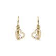 CHILDREN'S HEART SHAPED EARRINGS IN YELLOW GOLD - CHILDREN'S EARRINGS - EARRINGS