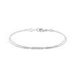 DOPPELKETTENARMBAND MIT DIAMANTSTAB IN WEISSGOLD - ARMBÄNDER MIT DIAMANTEN - ARMBÄNDER