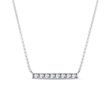 WHITE GOLD DIAMOND BAR NECKLACE - DIAMOND NECKLACES - NECKLACES