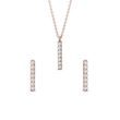 SCHMUCKSET MIT DIAMANTSTÄBEN IN ROSÉGOLD - SCHMUCK SETS DIAMANT - SCHMUCK