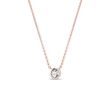 COLLIER D'OR ROSE AVEC BRILLANT - COLLIERS AVEC DIAMANTS - COLLIERS