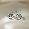 EARRINGS WITH HEARTS IN WHITE GOLD - WHITE GOLD EARRINGS - EARRINGS