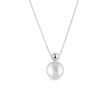 FRESHWATER PEARL NECKLACE IN WHITE GOLD - PEARL PENDANTS - PEARL JEWELLERY