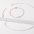 HALSKETTE MIT KLEINEN PERLEN AUS 14K ROSÉGOLD - PERLEN KETTEN - PERLEN