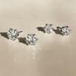 1 CARAT DIAMOND EARRINGS IN WHITE GOLD - DIAMOND STUD EARRINGS - EARRINGS