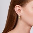 BOUCLES D'OREILLES AVEC QUARTZ CITRON ET AMÉTHYSTE VERTE - BOUCLES D'OREILLES EN AMÉTHYSTE - BOUCLES D'OREILLES