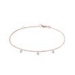 DRILLED DIAMOND BRACELET IN ROSE GOLD - DIAMOND BRACELETS - BRACELETS