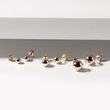 14K ROSE GOLD STUD EARRINGS - ROSE GOLD EARRINGS - EARRINGS