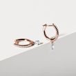 OHRRINGE MIT IM LABOR GEZÜCHTETEM DIAMANTEN IN ROSÉGOLD - OHRRINGE DIAMANT - OHRRINGE