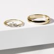 ELEGANTE DIAMANT TRAURINGE IN GELBGOLD - GELBGOLDENE TRAURINGE IM SET - TRAURINGE