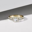 LUXURY DIAMOND RING IN 14K YELLOW GOLD - ENGAGEMENT DIAMOND RINGS - ENGAGEMENT RINGS