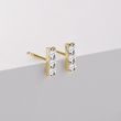 DIAMOND GOLD BAR EARRINGS - DIAMOND EARRINGS - EARRINGS