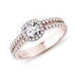 LUXURY DIAMOND RING IN 14K ROSE GOLD - DIAMOND ENGAGEMENT RINGS - ENGAGEMENT RINGS