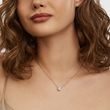 LAB GROWN PRINCESS DIAMOND NECKLACE IN ROSE GOLD - DIAMOND NECKLACES - NECKLACES