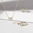 DIAMOND HEART NECKLACE IN YELLOW GOLD - DIAMOND NECKLACES - NECKLACES